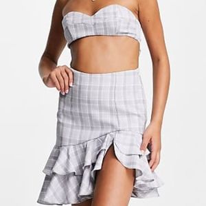 - Skylar Rose 2 PC Set In Gingham L NWT